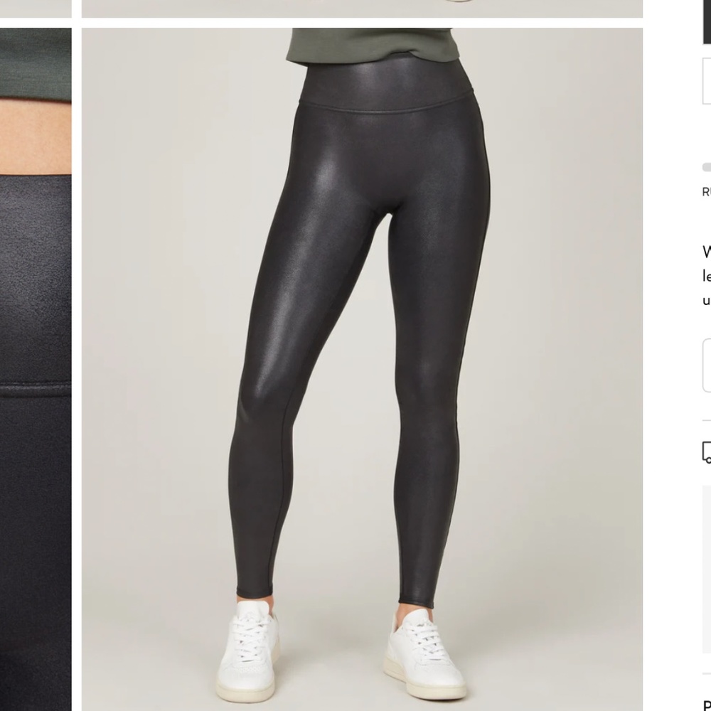 Spanx faux leather legging - size XL